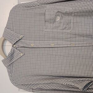 Chaps Men's Classic Oxford Checkered Long Sleeve Shirt 2XLT